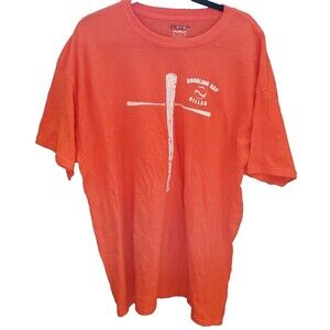 Double Gap Diller Baseball T-Shirt Size Xl Extra Large Orange Short Sleeve #11